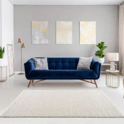 Loca Shaggy Vloerkleed Creme Hoogpolig - 200x290 CM