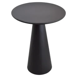 LOFT42 Bijzettafel Ferry trompetvoet - Metaal - Zwart - 60x44