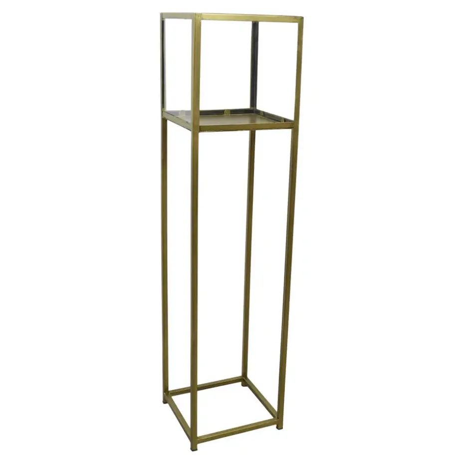 LOFT42 Flint Staand Windlicht Antique Messing - Metaal