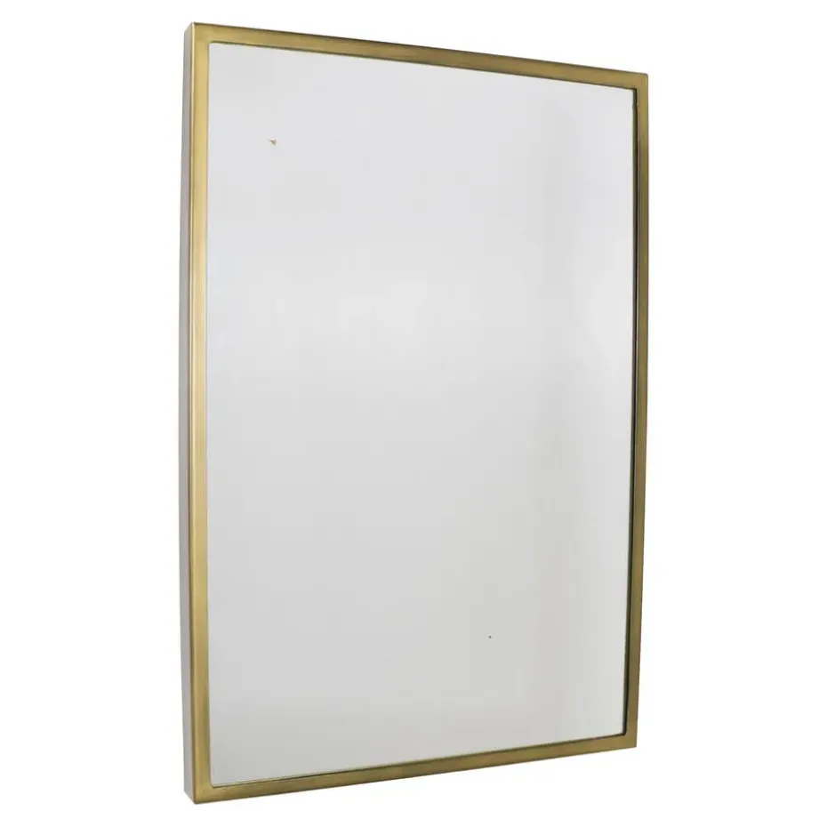 LOFT42 Industry Rectangle Spiegel - Metaal - antiek Messing - 60x40x4