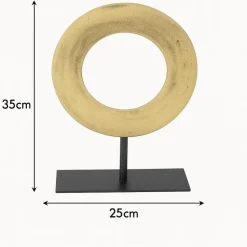 LOFT42 Joris Ornament op voet - Messing Metaal Ø25cm