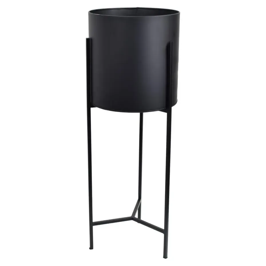 LOFT42 Joy Plantenbak Rond - Metaal - Mat Zwart