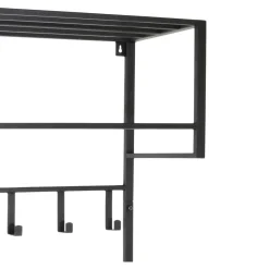 LOFT42 Kapstok Boris - Zwart – Metaal – 12 haken - 90x80x30