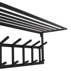LOFT42 Kapstok Jaimy - Zwart – Metaal – 6 dubbele haken - 80x35x30