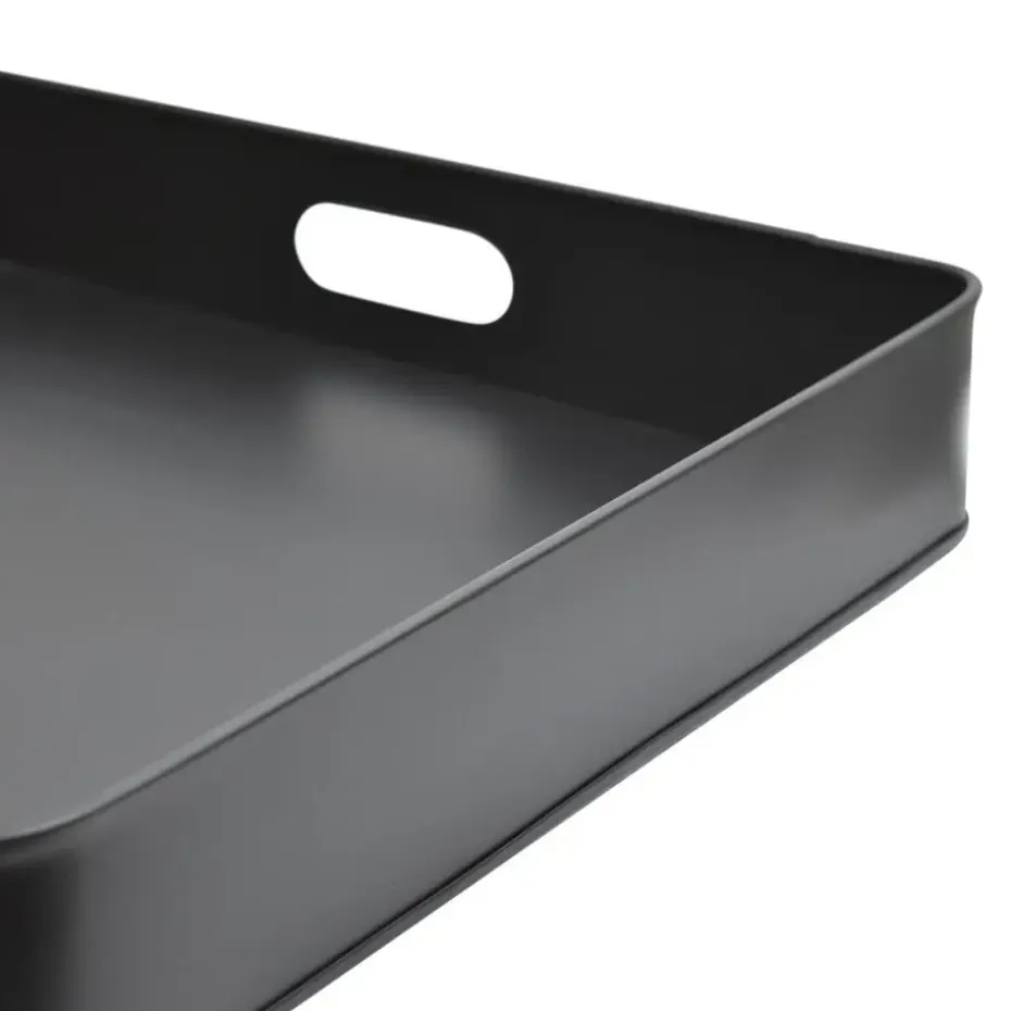 LOFT42 Tray Metalen Dienblad - Zwart - 60x60