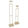 LOFT42 Vloerkandelaar Set Flame - Beige metaal
