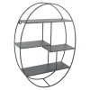 LOFT42 Wally Wandrek Ovaal - Metaal - Mat Zwart - 50x70x15
