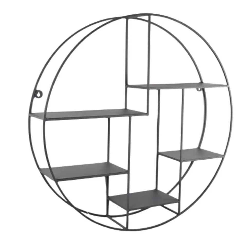 LOFT42 Wally Wandrek Rond - Metaal - Mat Zwart - 70x70x15