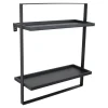 LOFT42 Wandrek Dymo - Zwart – Metaal – 60x50x15