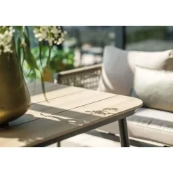 Lounge-diningtafel voor Bologna/Diamo/Teramon - 160x90 cm - zwart