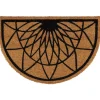 Luance Cozy Step Deurmat - anti slip - half maan - 60 x 40 cm