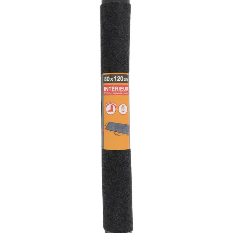 Luance Deurmat - grijs - 80x60 cm - PVC-polyester - droogloopmat