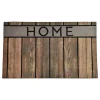 Luance Deurmat - met print - rubber - houtlook - 45 x 75 cm
