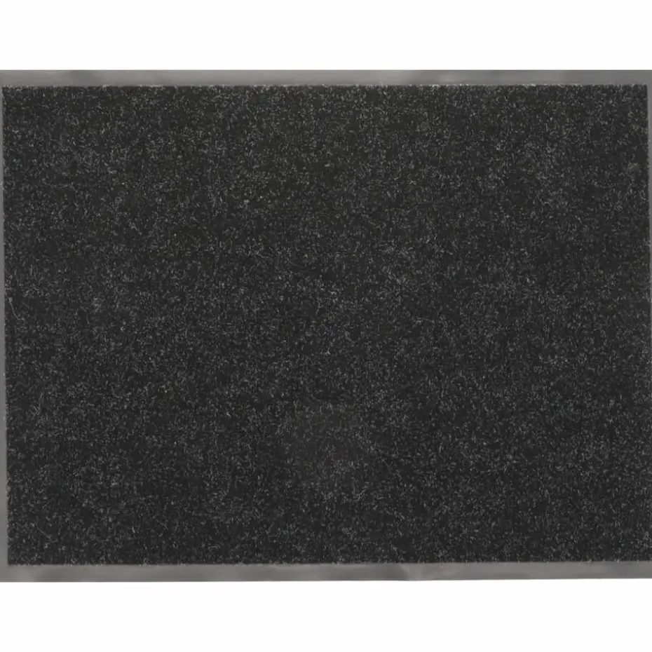 Luance Deurmat - zwart - 80x60 cm - PVC-polyester - droogloopmat