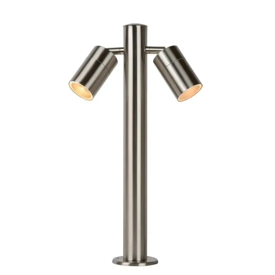 Lucide ARNE-LED Sokkellamp - Mat chroom