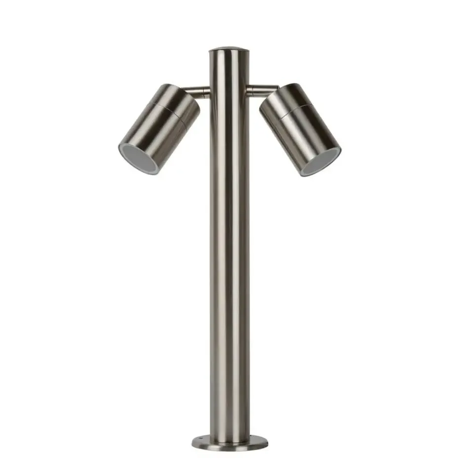 Lucide ARNE-LED Sokkellamp - Mat chroom