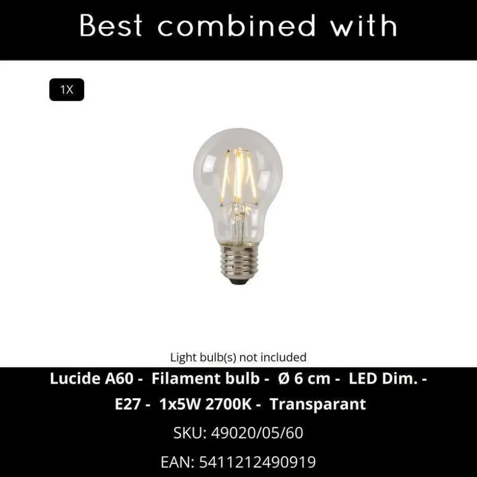 Lucide FIGO Wandlamp - Zink