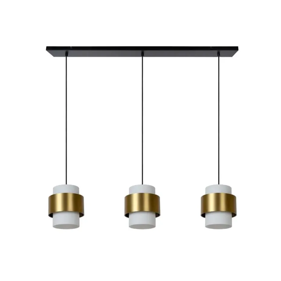 Lucide FIRMIN Hanglamp - Mat Goud / Messing