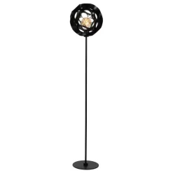 Lucide HANNELORE Vloerlamp - Zwart