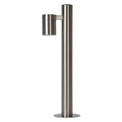 Lucide LED sokkellamp buiten ARNE IP44 - mat chroom - Ø6,3 cm