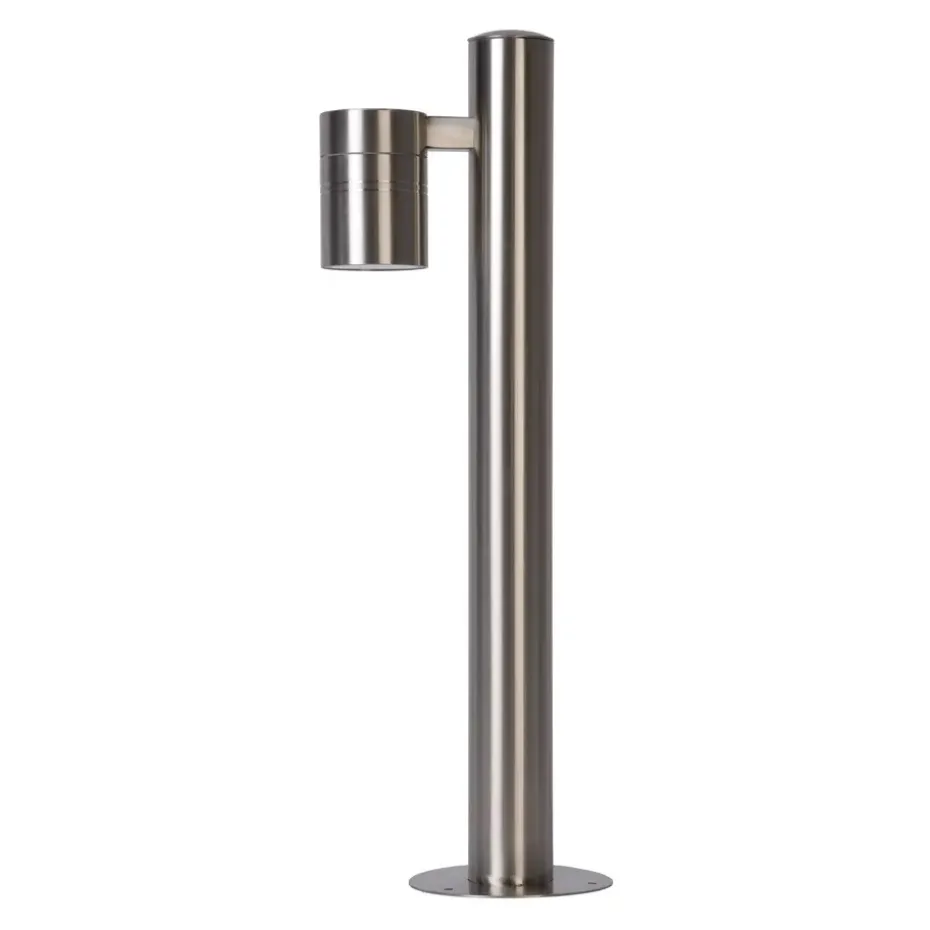 Lucide LED sokkellamp buiten ARNE IP44 - mat chroom - Ø6,3 cm