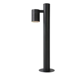 Lucide LED sokkellamp buiten ARNE IP44 - zwart - Ø6,3 cm