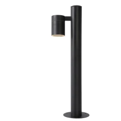 Lucide LED sokkellamp buiten ARNE IP44 - zwart - Ø6,3 cm