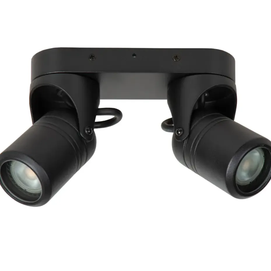 Lucide NIORT - Plafondspot Buiten - 2xGU10 - IP44 - Zwart