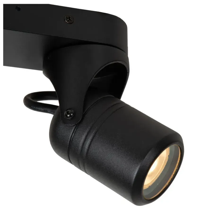 Lucide NIORT - Plafondspot Buiten - 2xGU10 - IP44 - Zwart