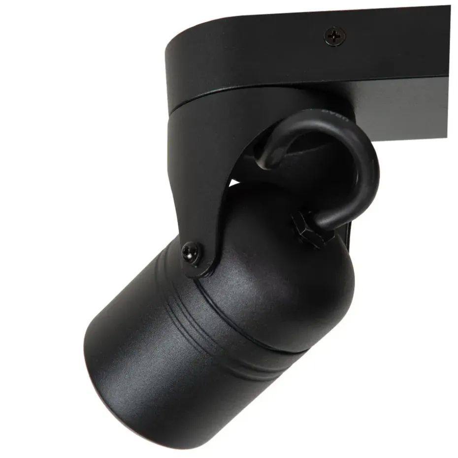 Lucide NIORT - Plafondspot Buiten - 2xGU10 - IP44 - Zwart
