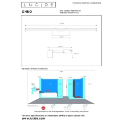 Lucide ONNO Spiegellamp - Mat chroom