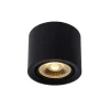 Lucide plafondspot Fedler - zwart - Ø12 cm