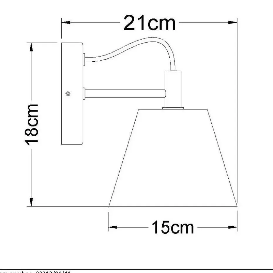 Lucide POSSIO Wandlamp - Grijs