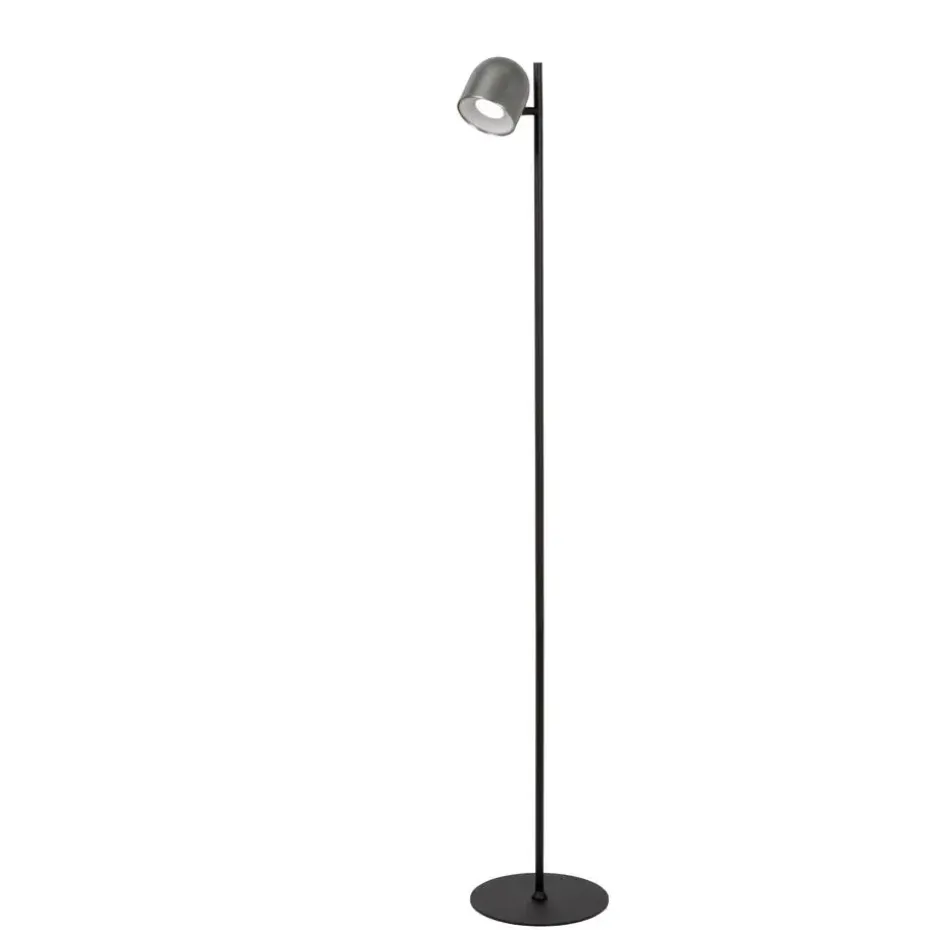 Lucide SKANSKA RECH Vloerlamp - Grijs ijzer
