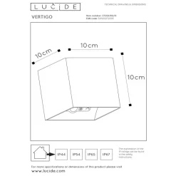 Lucide VERTIGO Wandlamp - Wit