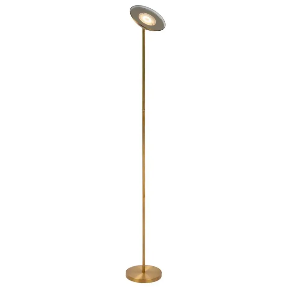 Lucide ZENITH Vloerlamp - Mat Goud / Messing