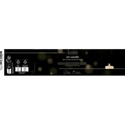 Lumineo LED kaars/stompkaars - lichtgrijs - D7,5 x H17,3 cm