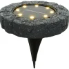 Lumineo prikspot/grondspot grijs - 11 x 2 cm - kunststeen