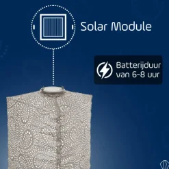 Lumiz Lampion op zonne energie - Solar tuinverlichting - Triangle Set - 3 stuks