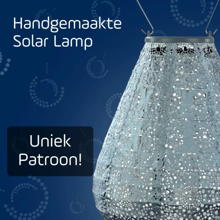 Lumiz Lampion op zonne energie - Solar tuinverlichting - Tulip Set - 3 stuks