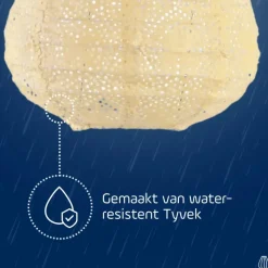 Lumiz Lampion op zonne energie - Solar tuinverlichting - Gele Set - 3 stuks
