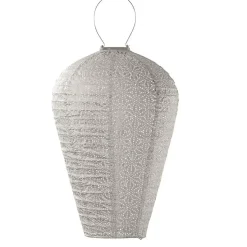 Lumiz Solar Buitenlampion - Sashiko Balloon - XL - Licht Taupe