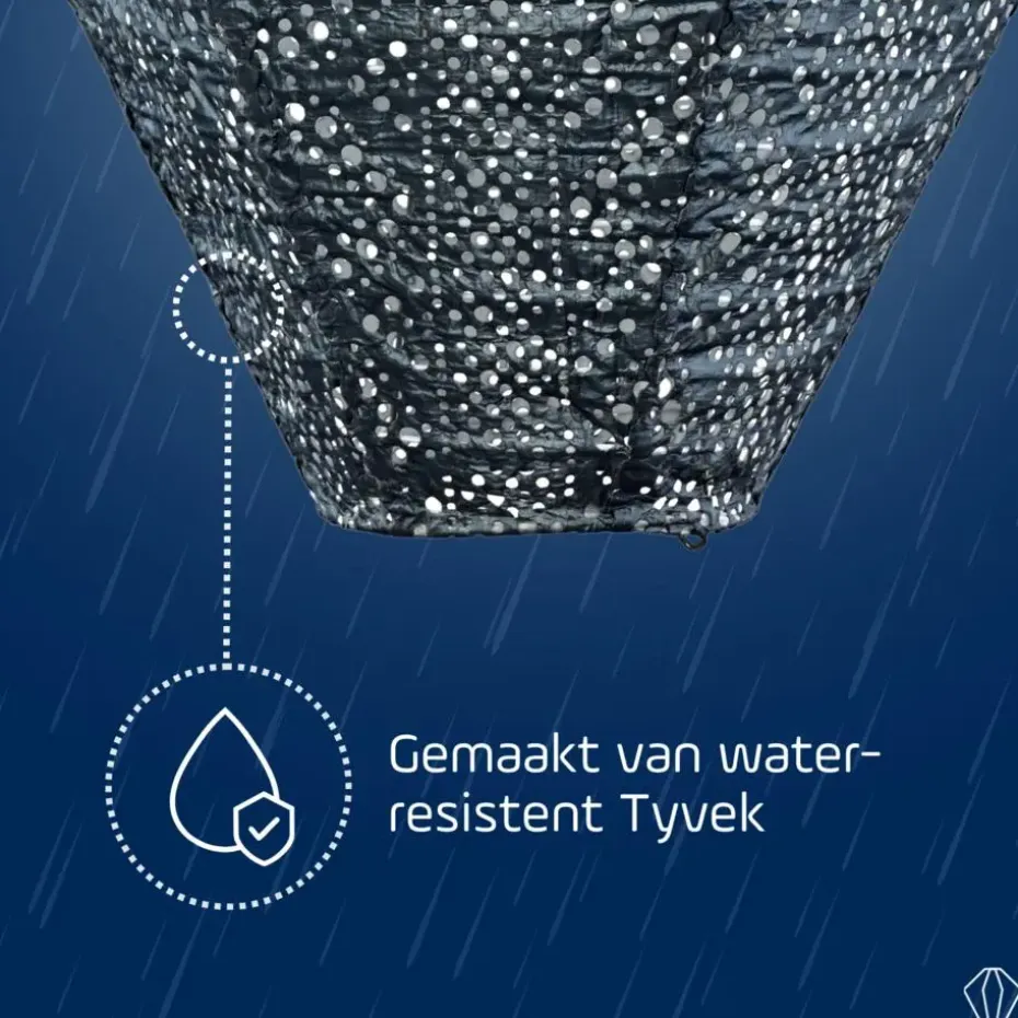 LUMIZ Solar Lampion Lace Diamond - 28 cm - Grijs Blauw