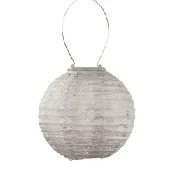 LUMIZ Solar Lampion Spectare Rond - 20 cm - Licht Taupe
