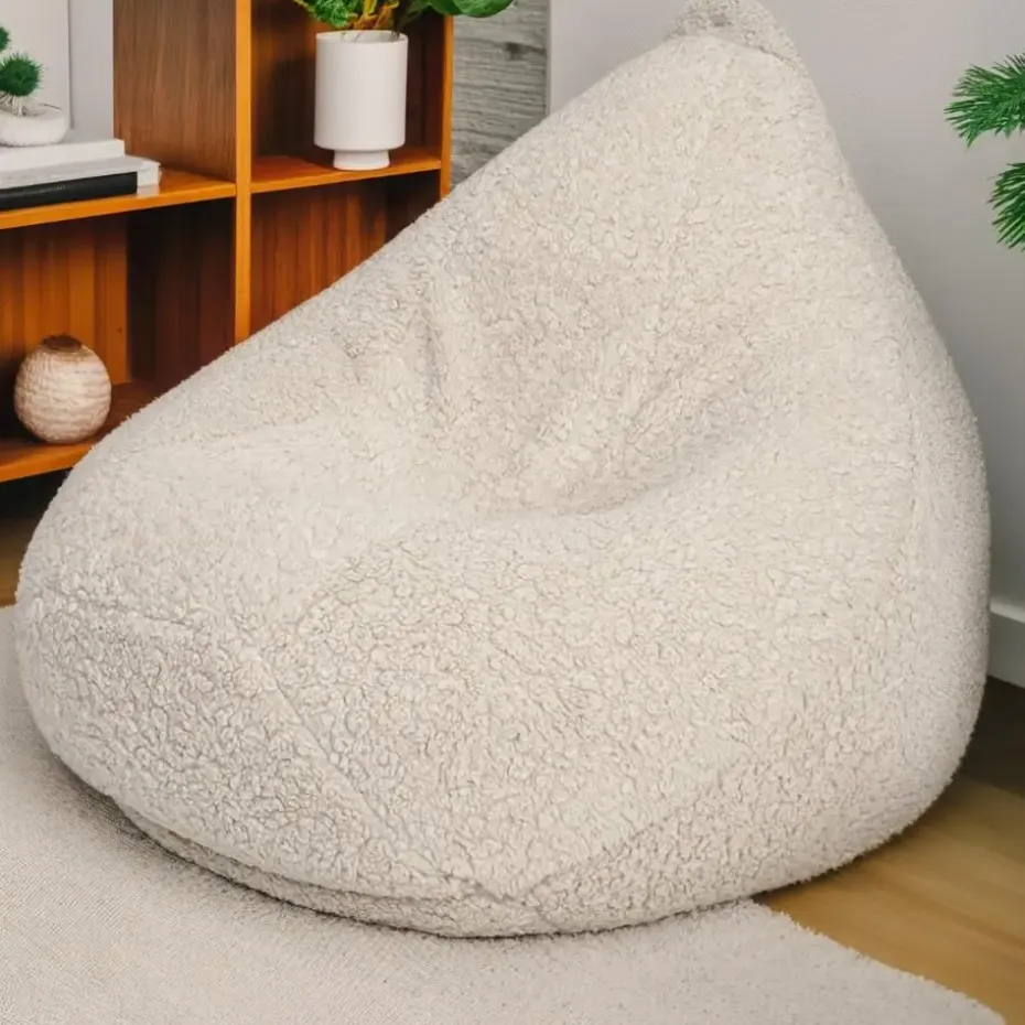 Luxe Teddy Zitzakstoel van BobbelHome – Comfortabel voor in huis