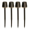 Luxform - 4x Solar Tuinlamp - Cala d'Or - Set van 4 stuks