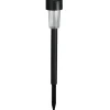 Luxform Solar tuinlamp - 1x - zwart - LED warm wit - D4,7 x H32,5 cm