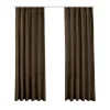 LW Collection Gordijnen bruin 270x140CM met haakjes Velvet 1 stuk