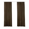 LW Collection Gordijnen bruin 245x290CM met haakjes Velvet 1 stuk