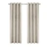 LW Collection Gordijnen Beige 270x290cm Velvet Kant en klaar 1 stuk